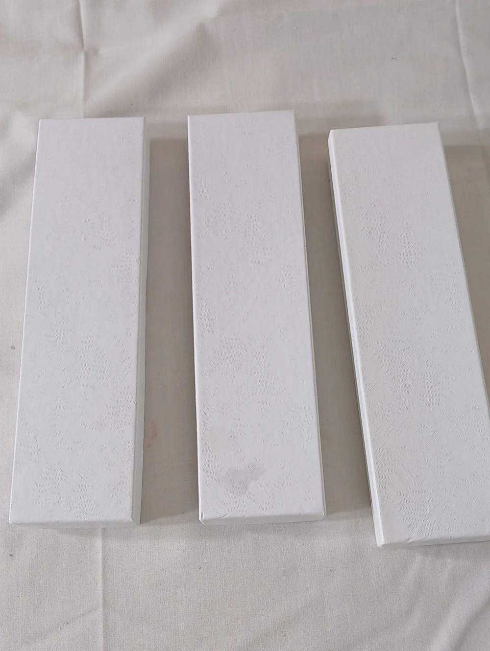White Storage Organizer Boxes - Set of 3